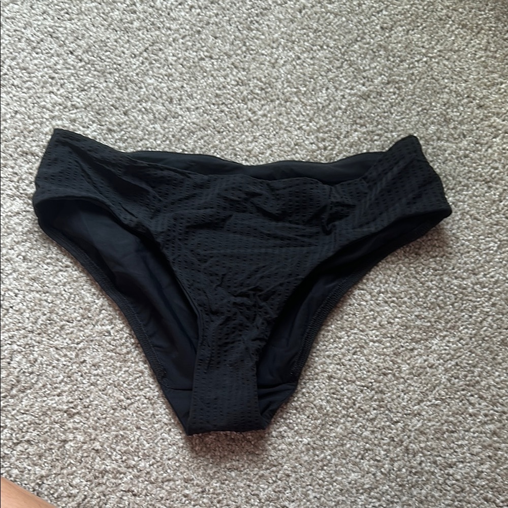 Black Mesh Bikini Bottom